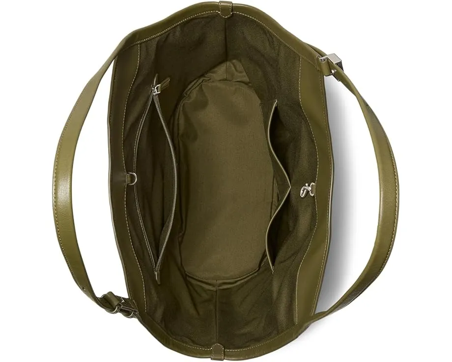 Сумка-тоут Deco из мелкозернистой кожи в форме тюльпана Kate Spade New York