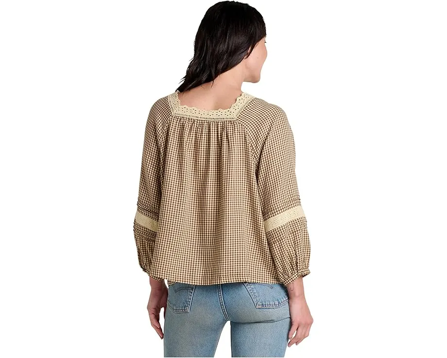 Блуза Toad&Co Manzana Peasant из органического хлопка с квадратным вырезом