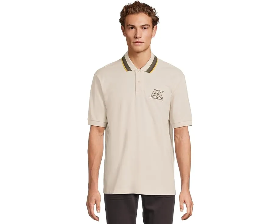 Polo Armani Exchange с контрастным воротником