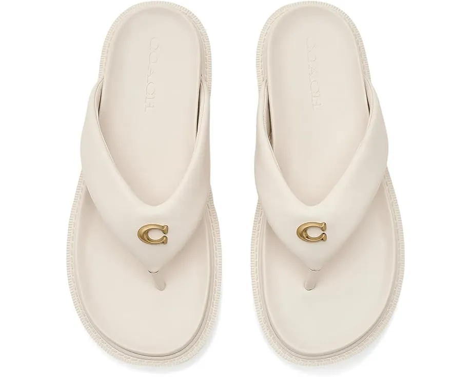 Босоножки COACH Brynn Leather Thong из кожи