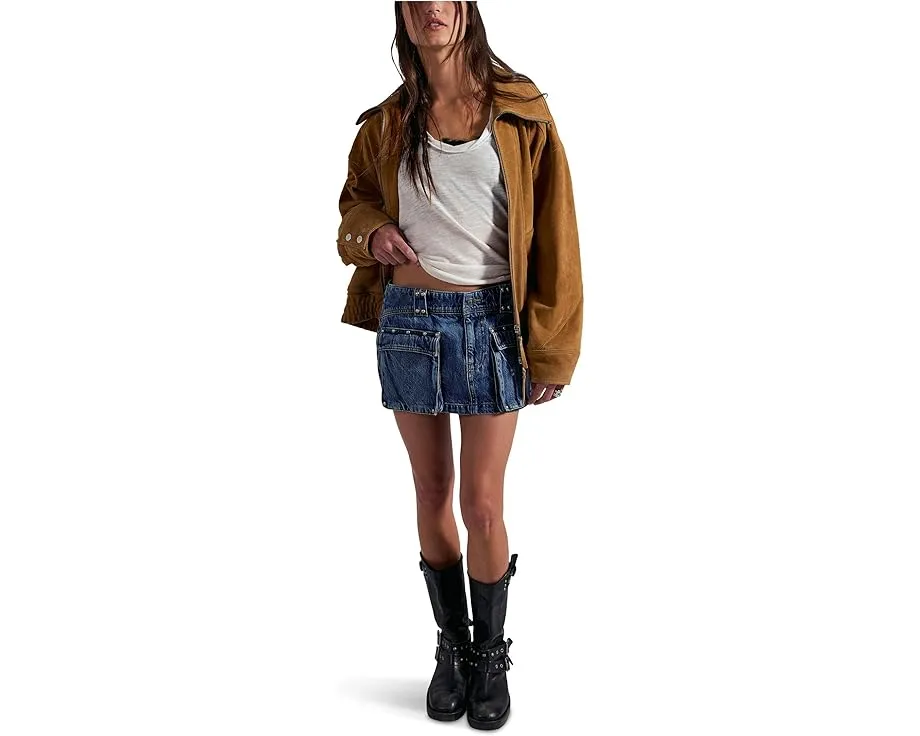 Юбка мини Hera Studded Denim от Free People с заклепками