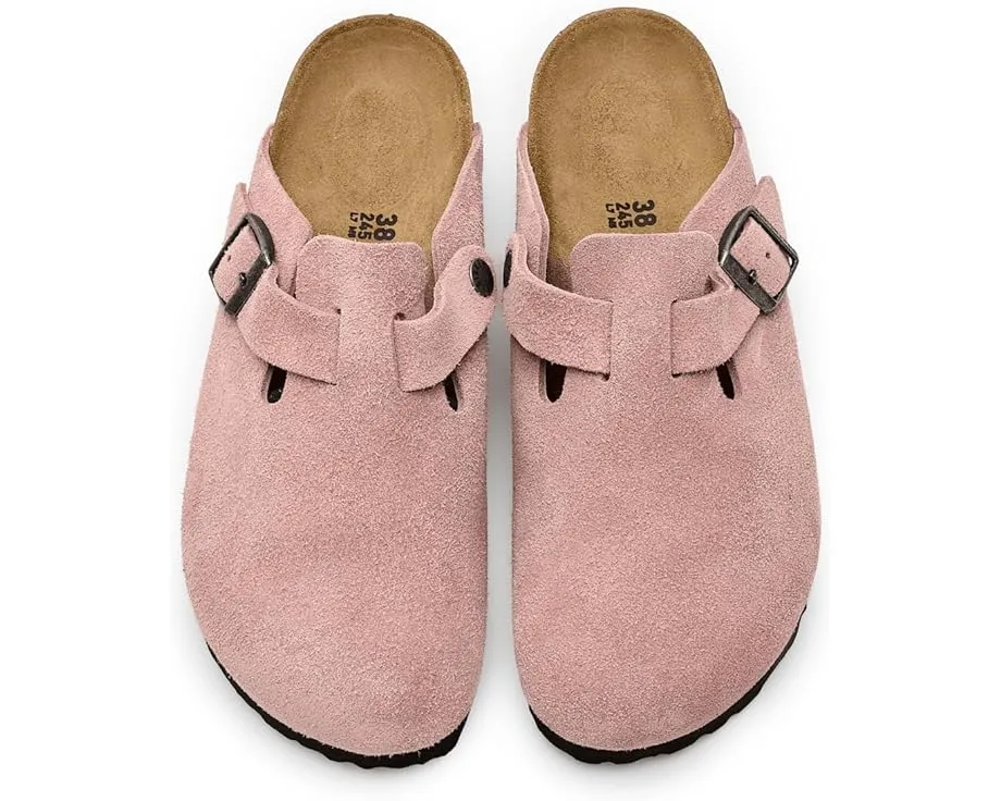 Клоги Birkenstock Boston из замши с амортизирующей подошвой EVA