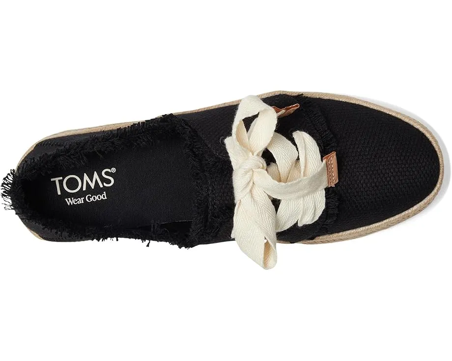 Кроссовки TOMS Carolina Lace-Up на платформе с кружевной шнуровкой
