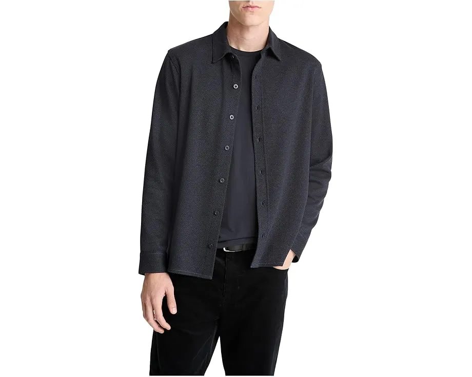 Vince рубашка с длинным рукавом в ёлочку и застежкой на пуговицы