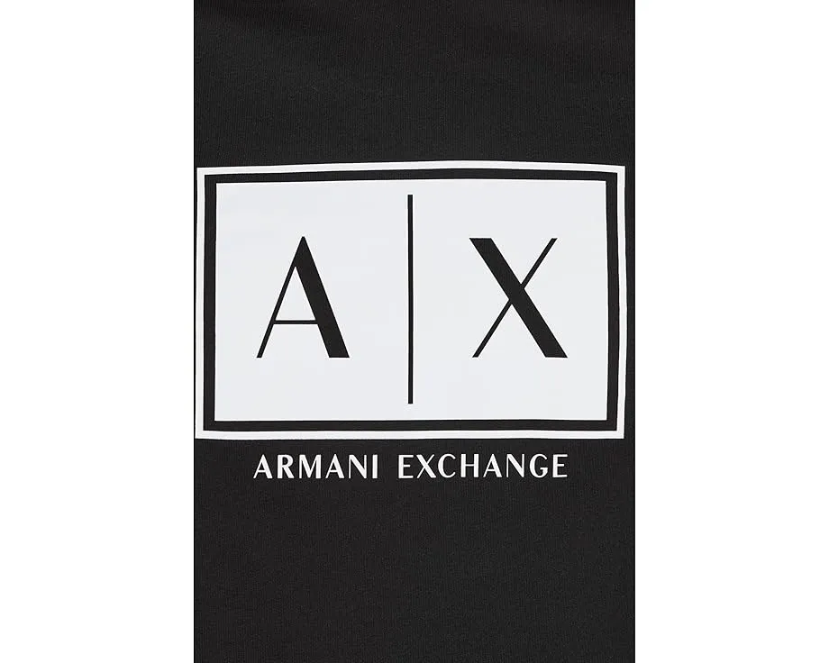 Футболка Armani Exchange Box Logo с круглым вырезом