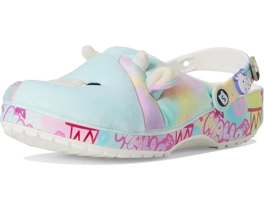 Кроксы Crocs Squishmallows Classic Clogs с плюшевым верхом и ремешком на пятке