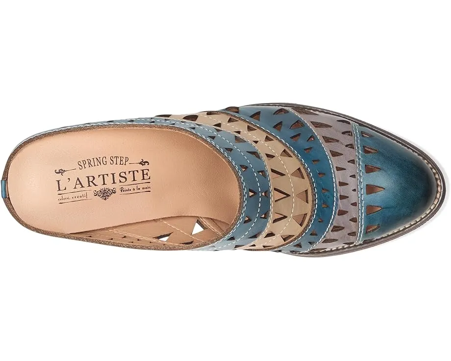 L'Artiste by Spring Step мюли Fantasee с лазерной резкой и ручной росписью