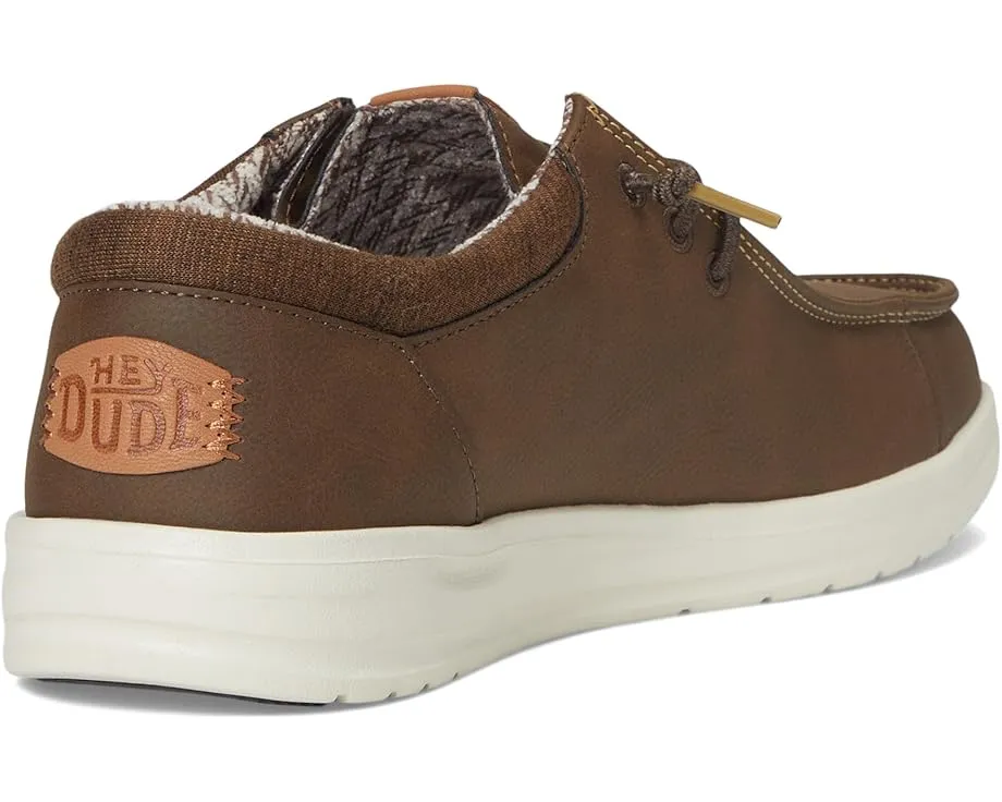 Слипоны Paul Classic Hey Dude с эластичными шнурками и память формы