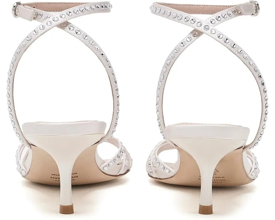 Босоножки Stuart Weitzman Carlyle Sandals 50 с кристаллами