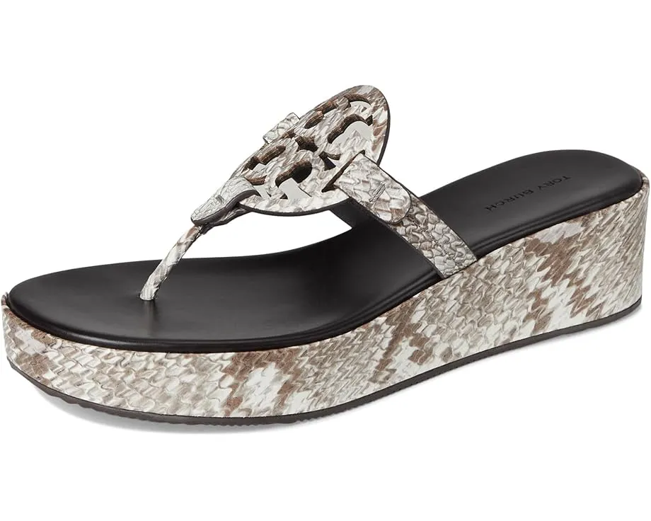 Босоножки Tory Burch Miller Wedge 25Mm на платформе с кожаным верхом