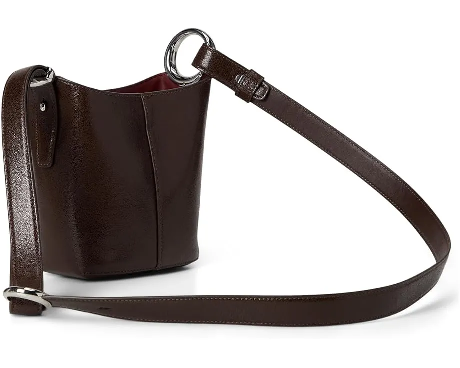 Мини-сумка-ведро Halo из глянцевой кожи на съемном ремне Kate Spade New York