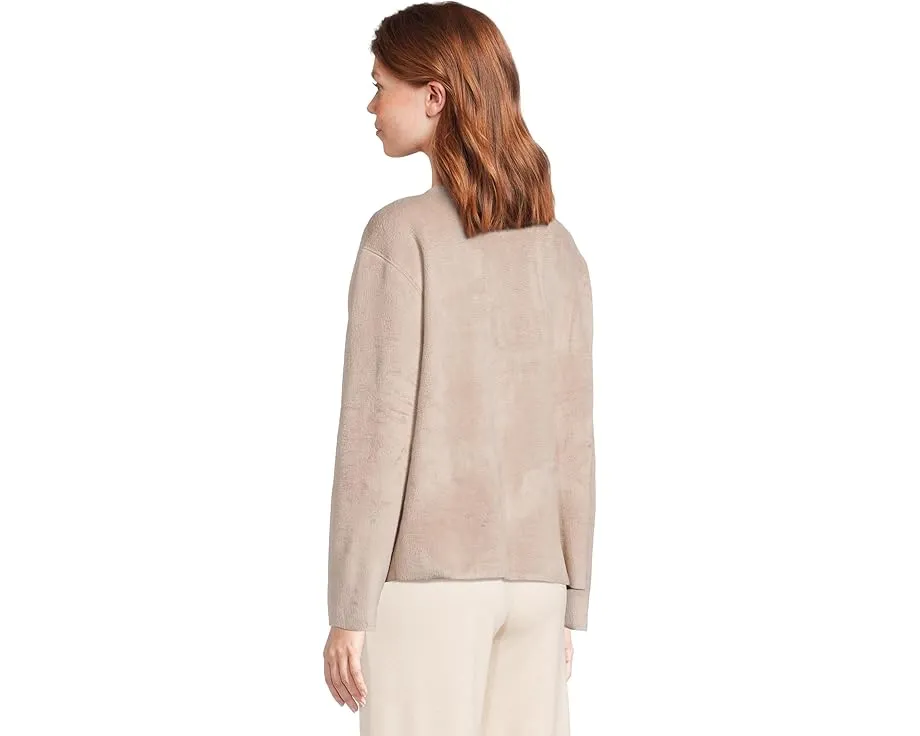 Свитер Eberjey Reversible Plush с необработанным краем и воротником-воронкой