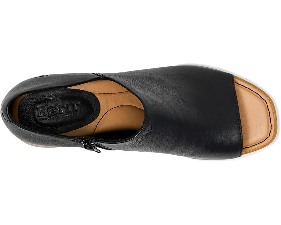 Ботильоны Sher из итальянской кожи с открытым носком и закрытой пяткой