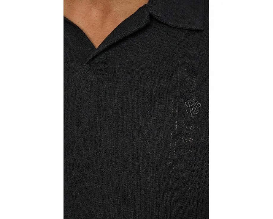 Поло John Varvatos Leonardo с коротким рукавом и вышитым логотипом