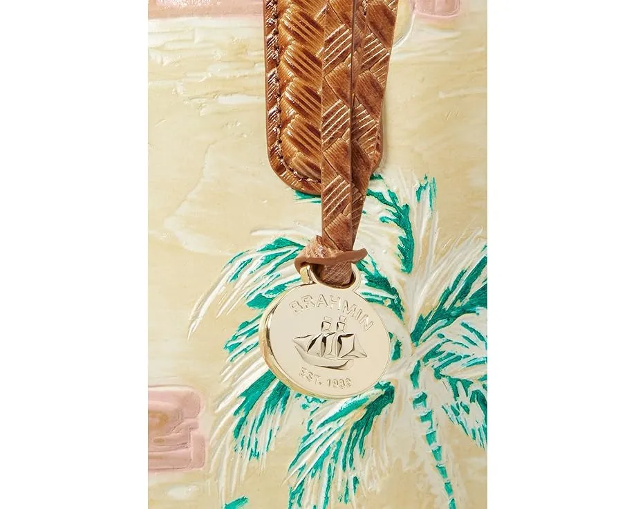 Brahmin Сумка-ведро Fiora с регулируемыми ручками и фирменным принтом