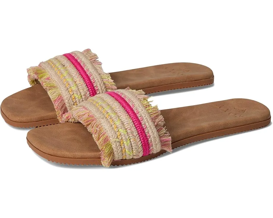 Сандалии Roxy Positano с открытым круглым носком и плоской подошвой