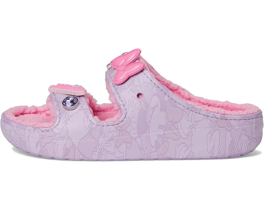 Сандалии Crocs Disney Minnie Mouse и Daisy Cozzzy с мехом