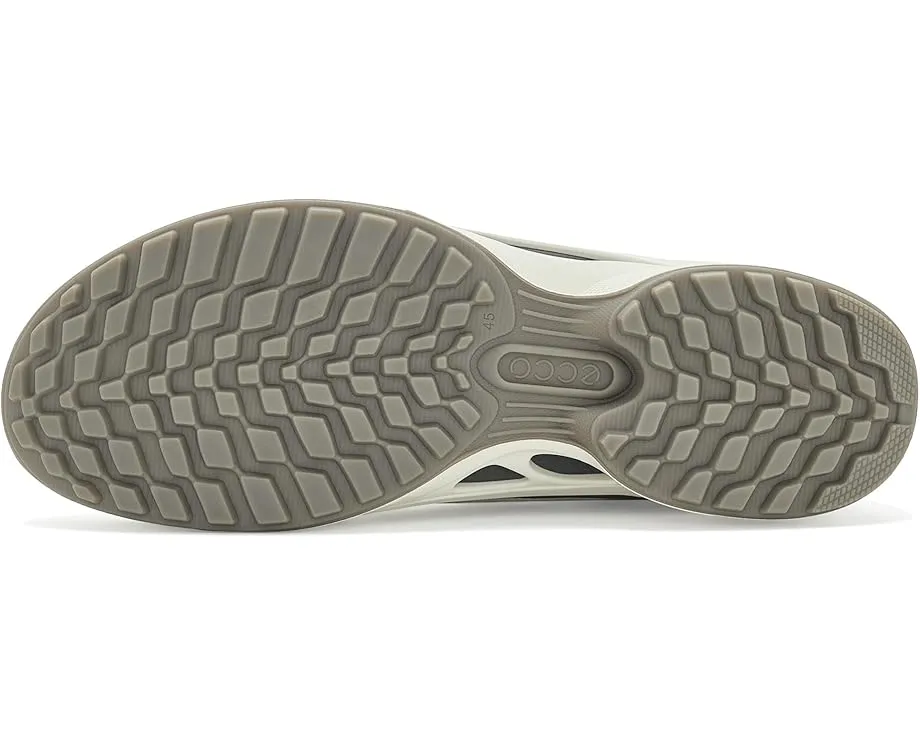 ECCO Biom Energi Sporty Lace-Up серые кроссовки из кожи и текстиля
