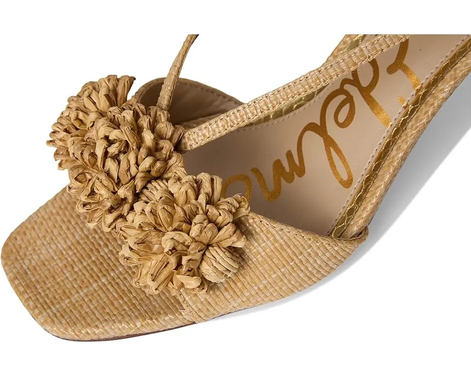 Сандалии Sam Edelman Phoebe на небольшом каблуке с цветочным декором и квадратным носком
