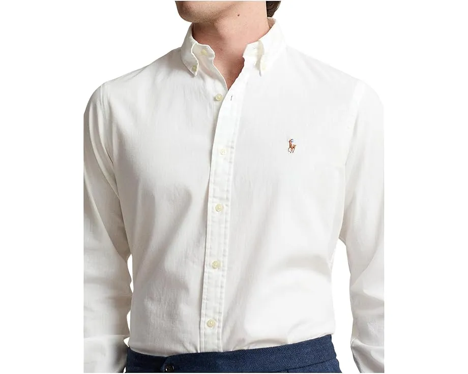 Классическая рубашка Polo Ralph Lauren из ткани шамбре