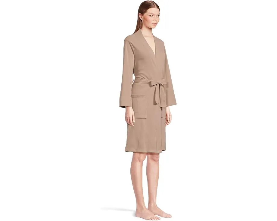 Кардиган N by Natori Tranquility из вафельной ткани с поясом и карманами