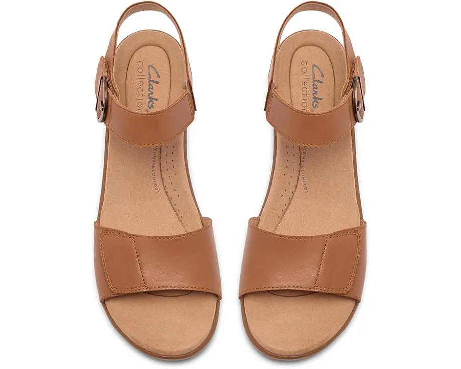 Сандалии Emily 2 Amanda Clarks с ремешками и квадратным каблуком из кожи