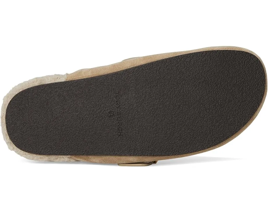 Мюли Mellow с подкладкой из овчины и ремешком Tory Burch