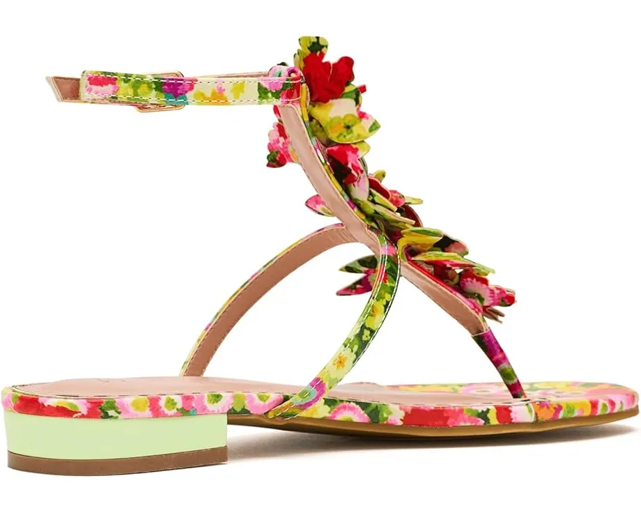 Босоножки Kenedy с цветочными аппликациями и ремешком от Blue by Betsey Johnson