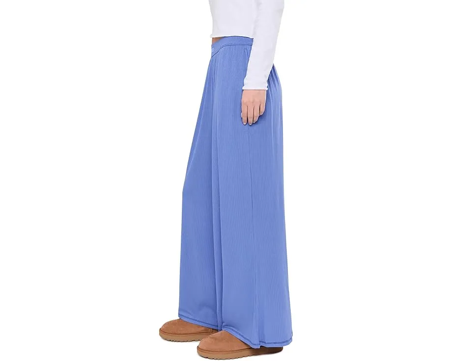 Широкие брюки Imogen Wide Leg Pants Rib из мягкой рубчатой ткани с высокой талией