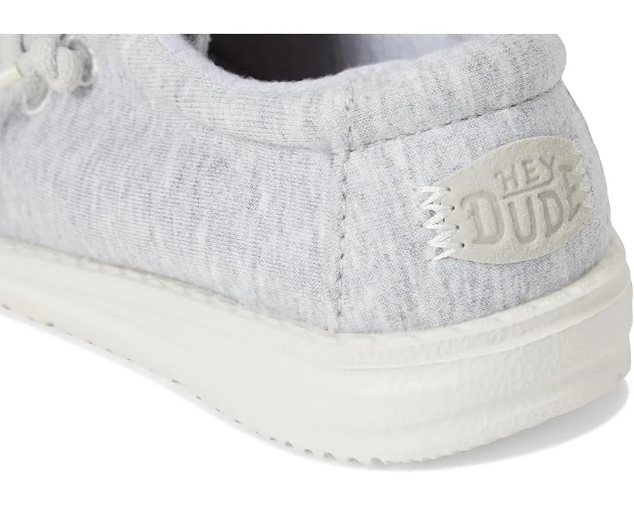 Детские слипоны Hey Dude Kids Wally Stretch Jersey с технологией Flex & Fold