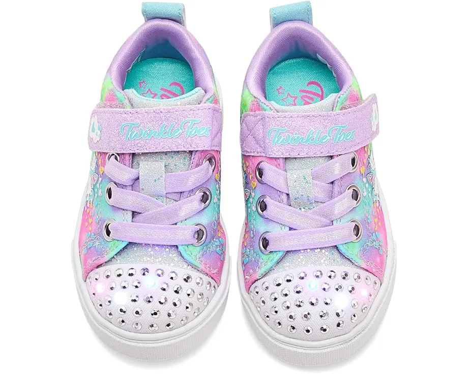 Детские кроссовки SKECHERS KIDS Twinkle Sparks с галактикой единорогов