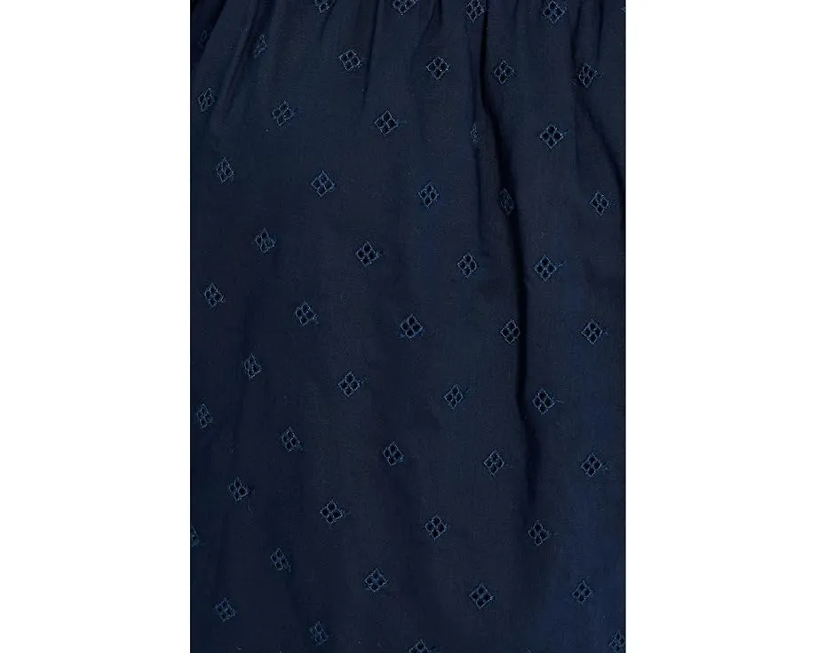 Платье Chateau с вышивкой фуляр Madewell темно-индиго