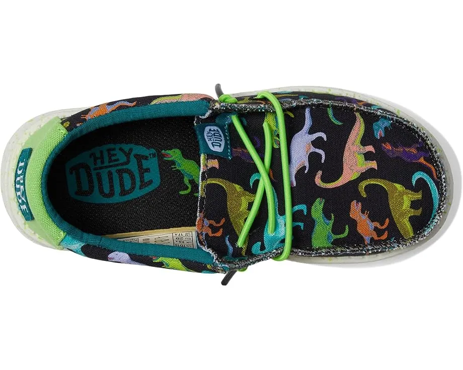 Детские лоферы Hey Dude Wally Dino для малышей с эластичными шнурками