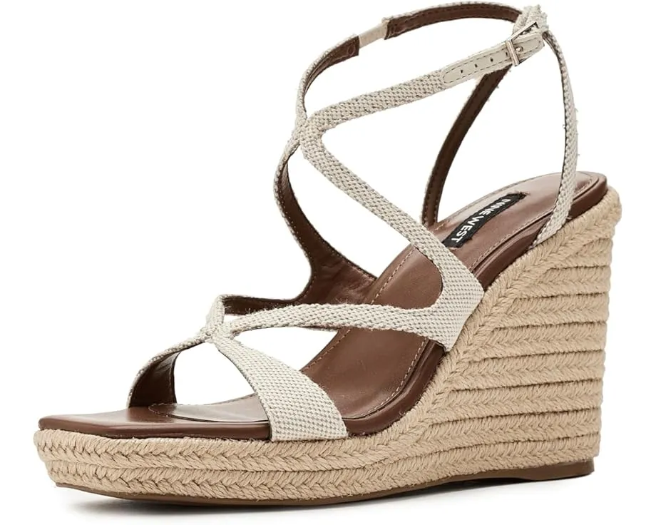 Босоножки Nine West Adriane на танкетке с открытым мысом