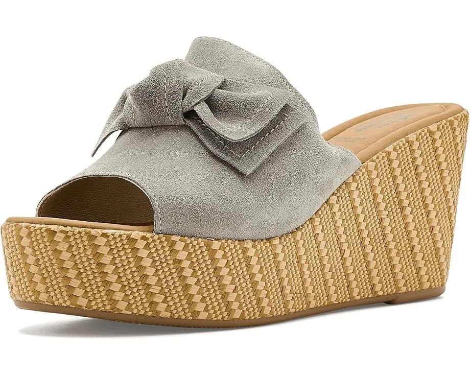Босоножки-лодочки Spring Step Ellyn-Woven с крупным бантом и плетеным клином