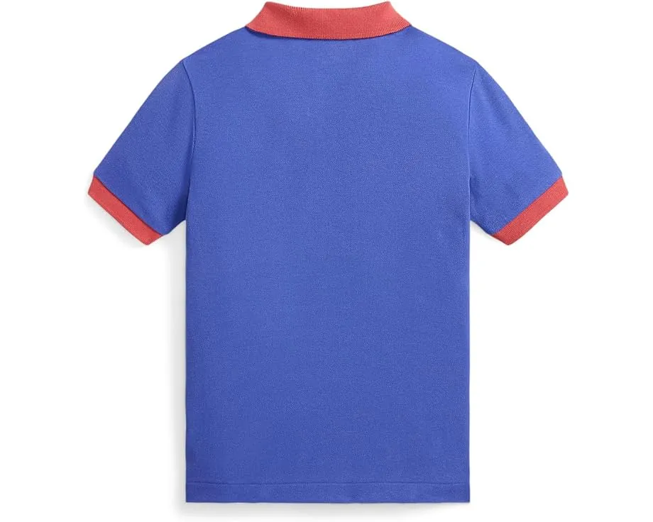 Polo Ralph Lauren Kids Поло из стрейч-хлопковой сетки для малышей и детей