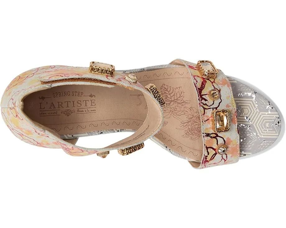 Сандалии Aquavelva с металлическим блеском и стразами L'Artiste by Spring Step