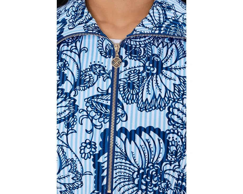 Lilly Pulitzer толстовка Eleni с защитой UPF 50+ и молнией