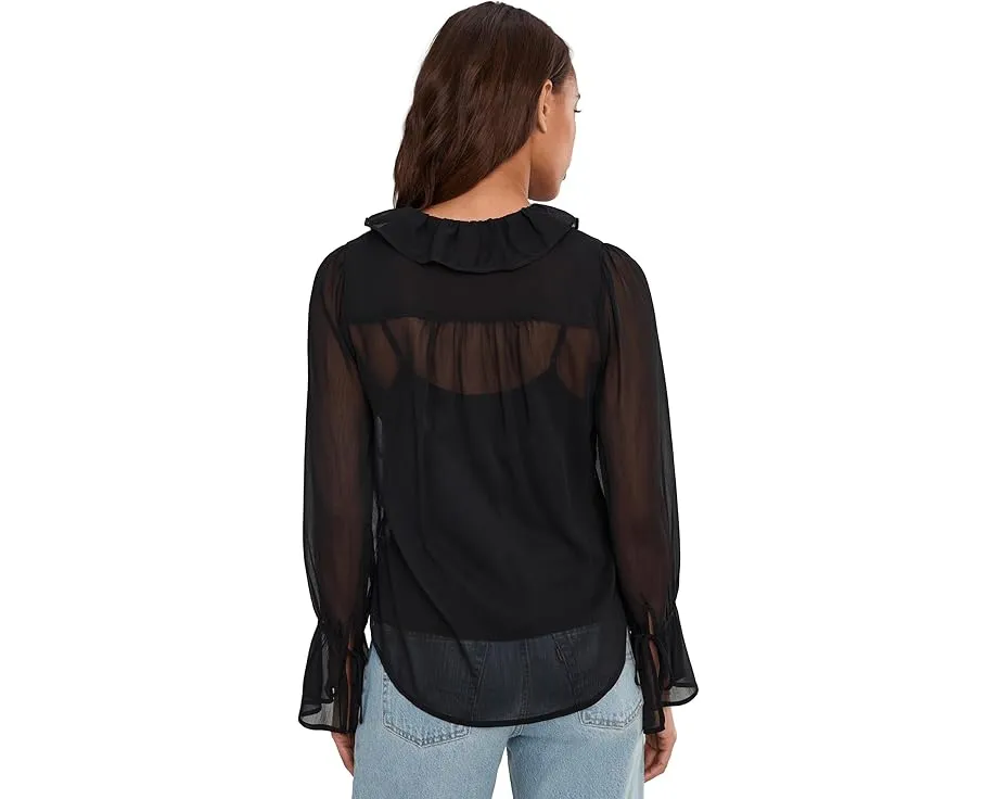 Блуза Liverpool Los Angeles с длинными рукавами и рюшами спереди