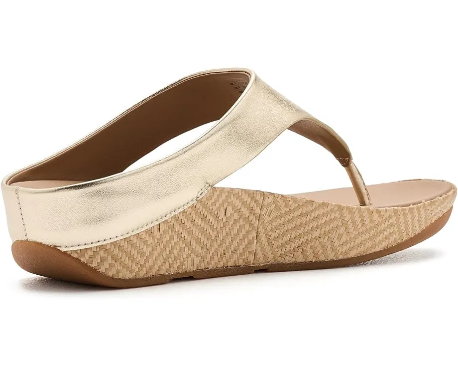 Сандалии FitFlop Lulu Lux с плетеным кожаным верхом и графичной подошвой