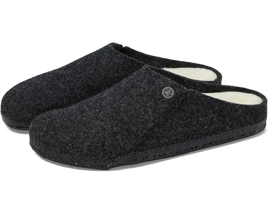 Тапочки Birkenstock Zermatt Shearling из овчины с пробковой стелькой