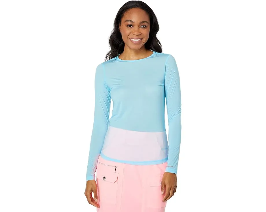 Длинный рукав Jamie Sadock Sunsense с круглой горловиной из нейлона и спандекса