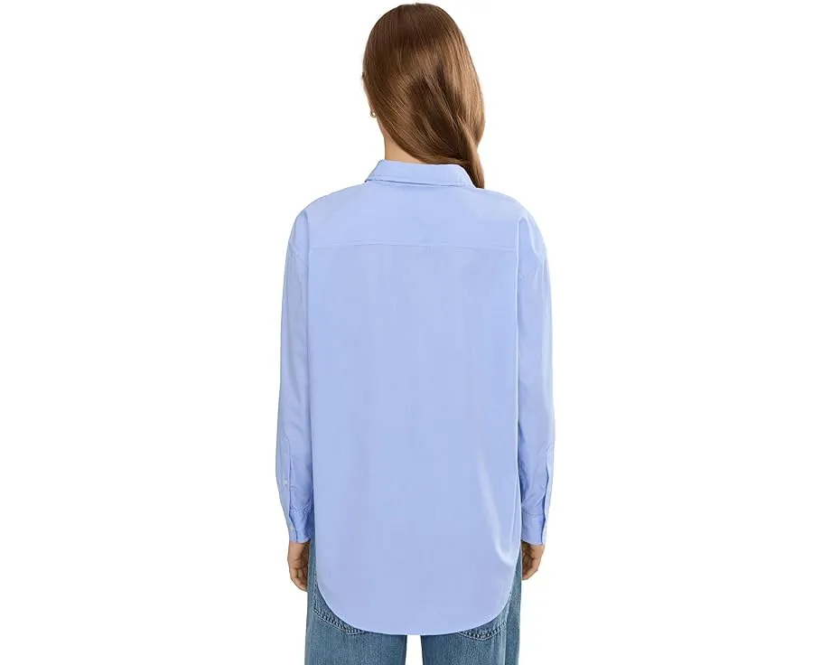 Рубашка Petite Striped Cotton Broadcloth Lauren Ralph Lauren из хлопка в полоску