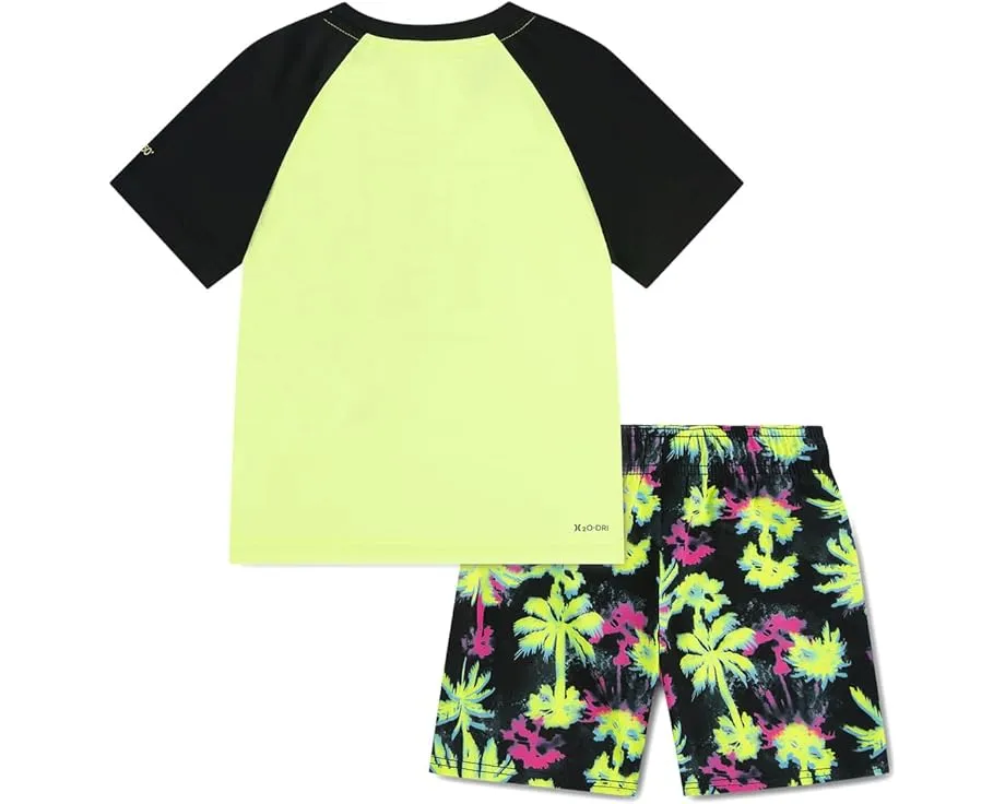 Купальный комплект Hurley Kids Pop Color Palm с защитой UPF 50+