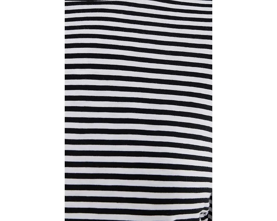 Madewell Длинная блуза с боковыми сборками и полосками из хлопка