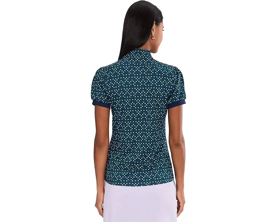 Топ Callaway Framing Geo с короткими рукавами и молнией на четверть