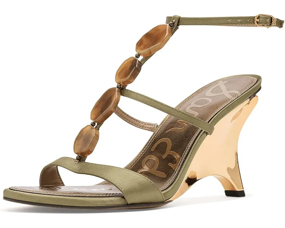 Сандалии Sam Edelman Massey на ремешке с каблуком и камнями