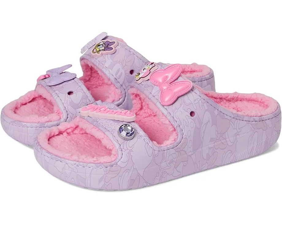 Сандалии Crocs Disney Minnie Mouse и Daisy Cozzzy с мехом