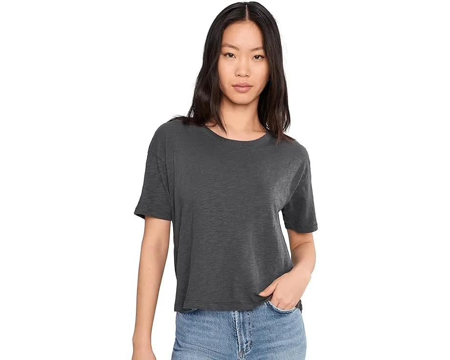 Укороченная футболка Mod-o-doc с квадратным силуэтом и круглым вырезом