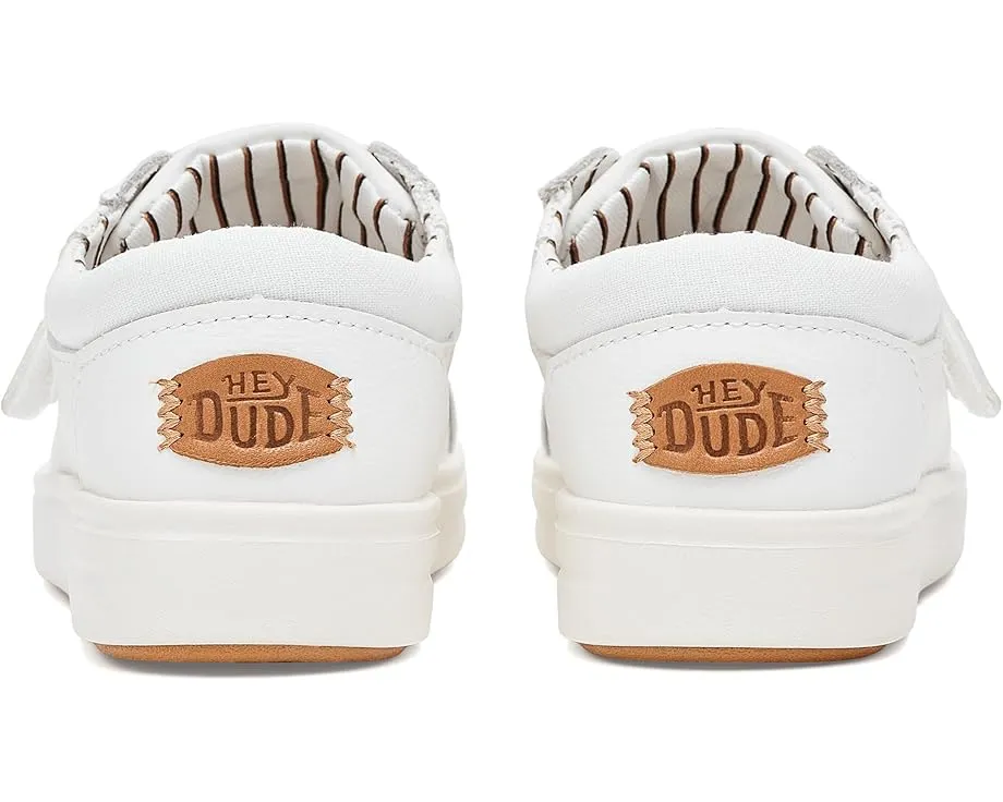 Hey Dude Kids Paul Pro Classic кожаные ботинки с липучкой и эластичной шнуровкой